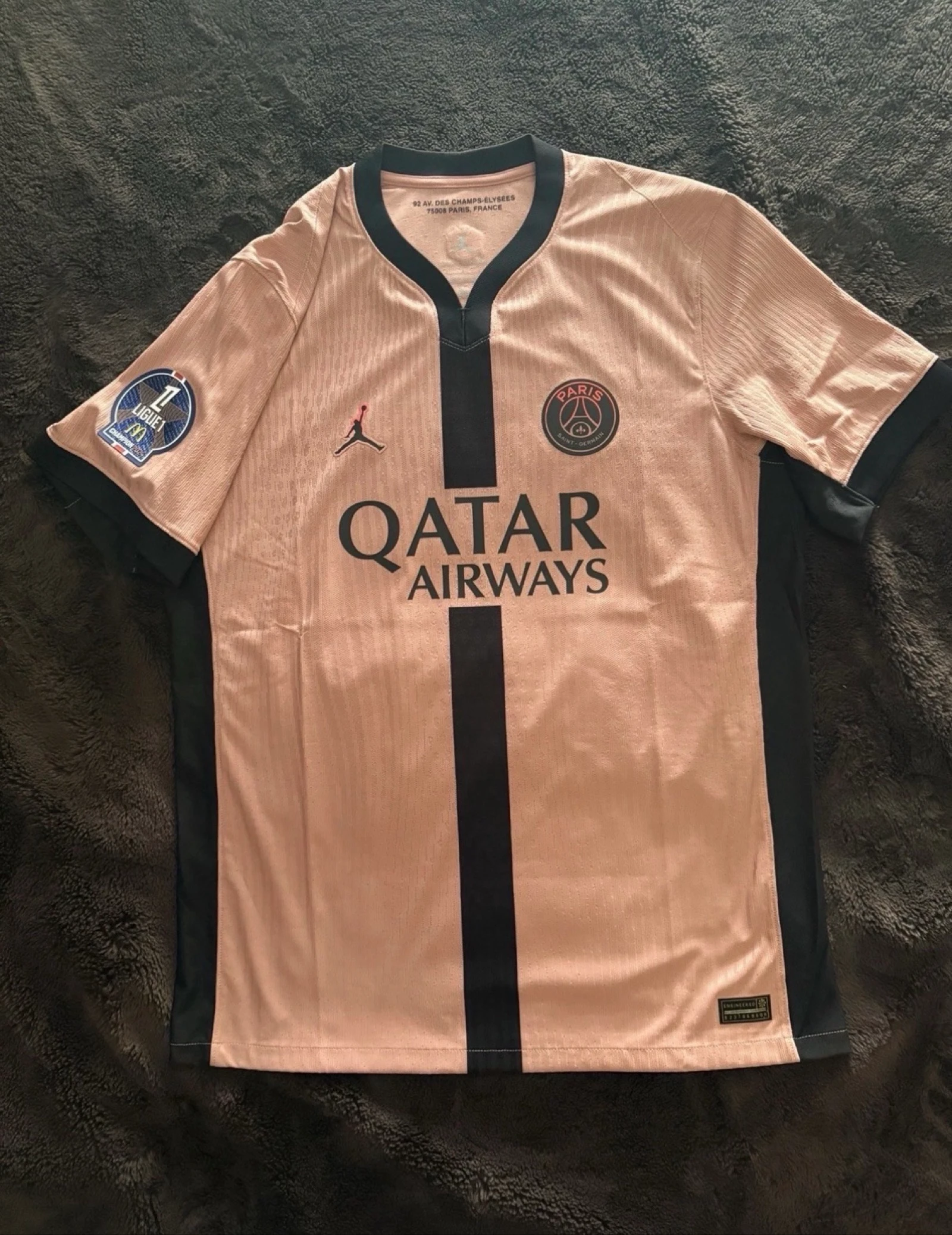 Official Psg Jersey 2024/2025 Vapor Match Dembele Size L Ligue 1 Top Scorer – photo 4